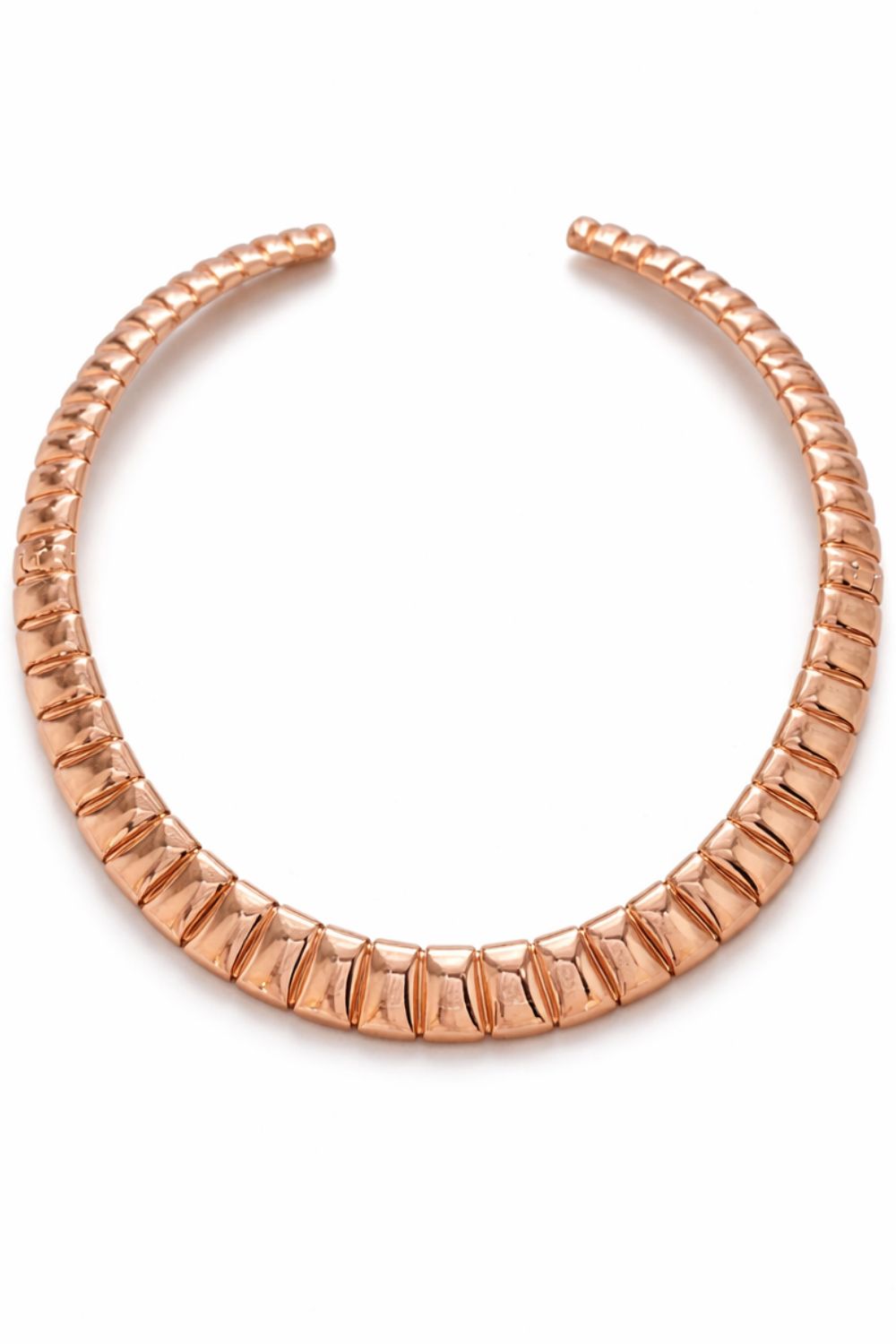 18K gold plated sculptural statement choker necklace | Sovereign Arc collar necklace luxury jewelry for women