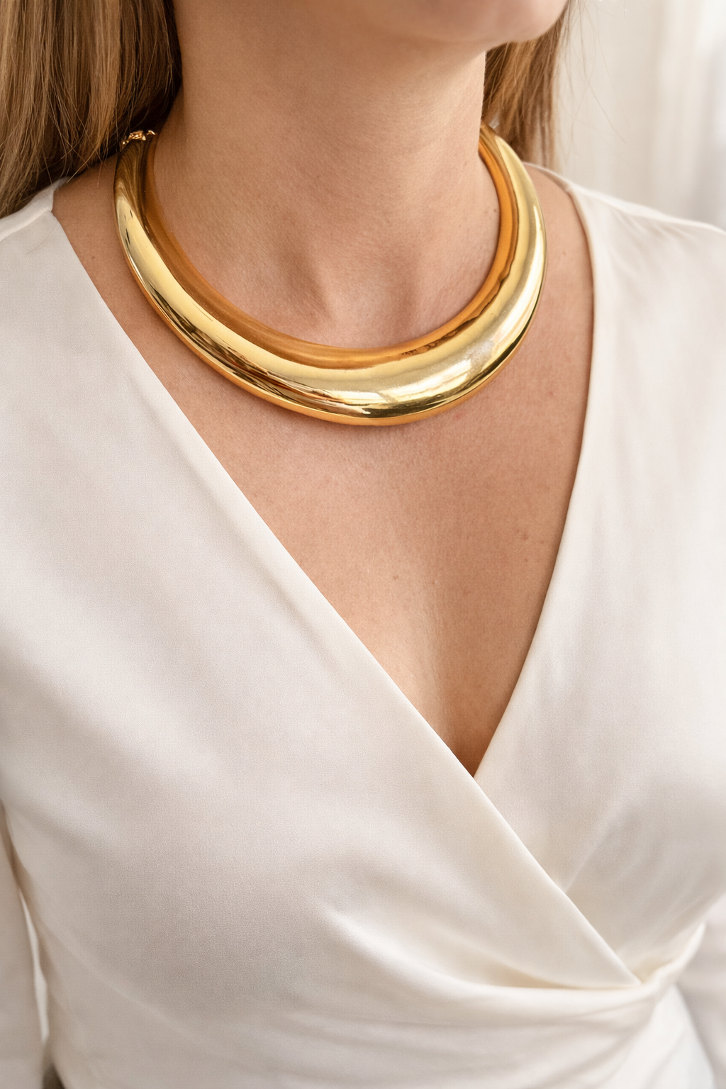 The Valenza Arc | 18K Gold-Plated Executive Choker Necklace
