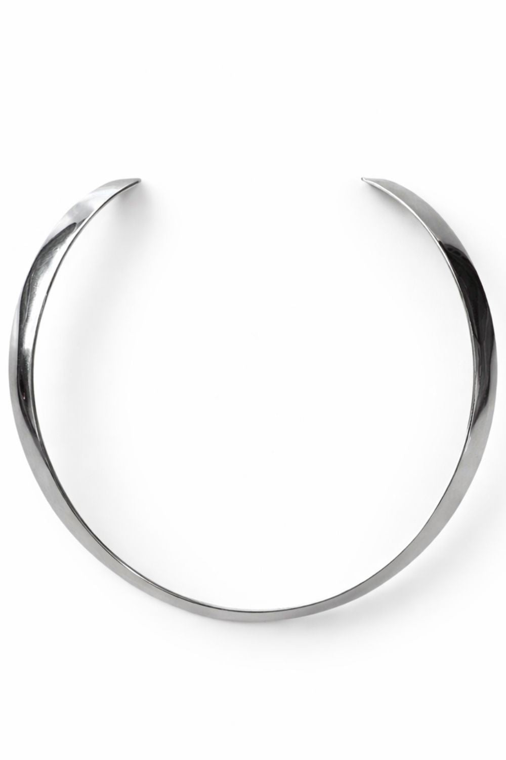 The Executive Arc | Rhodium Plated Statement Choker Necklace