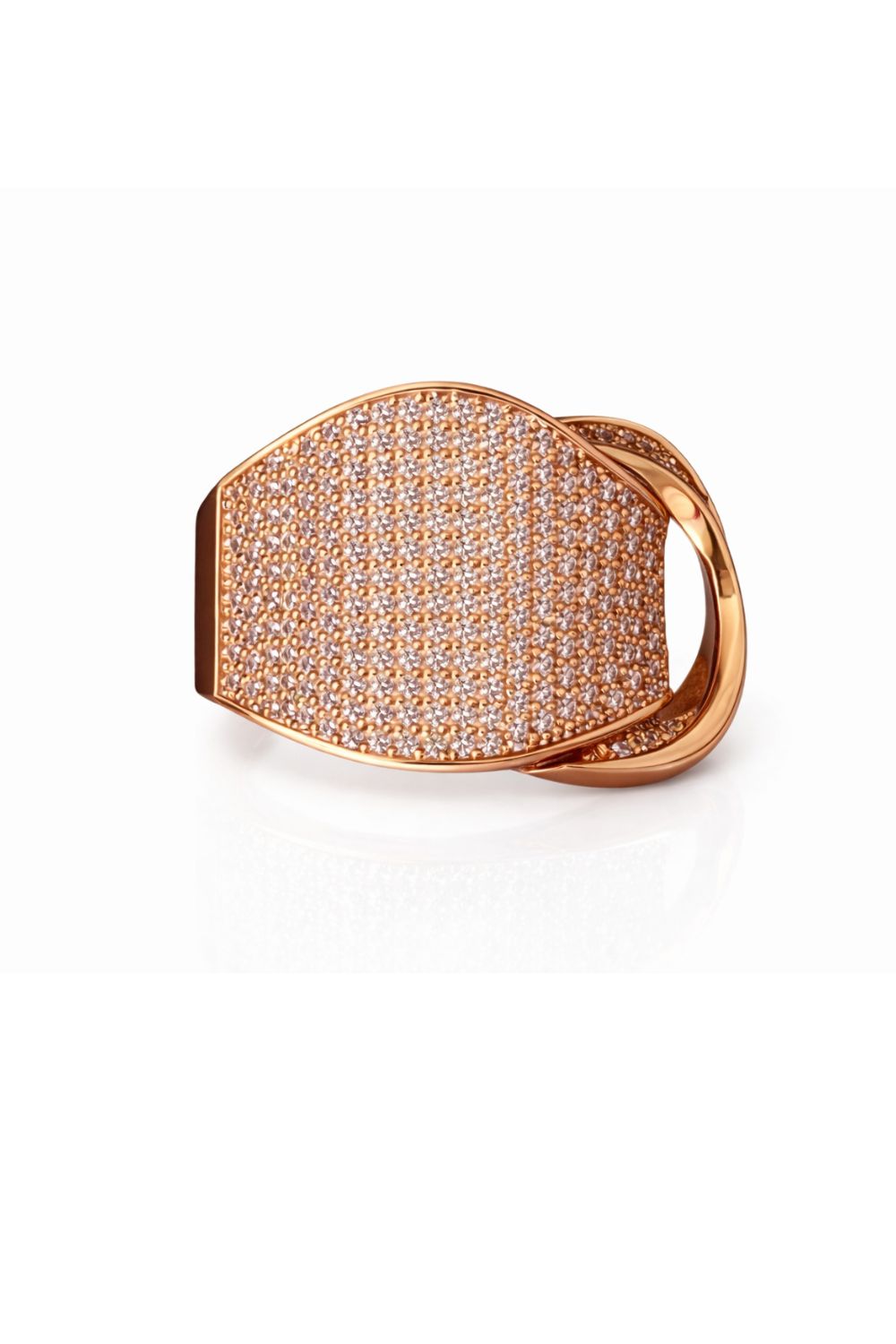 The Gilded Veil | 18K Gold Plated Zirconia Pavé Ring