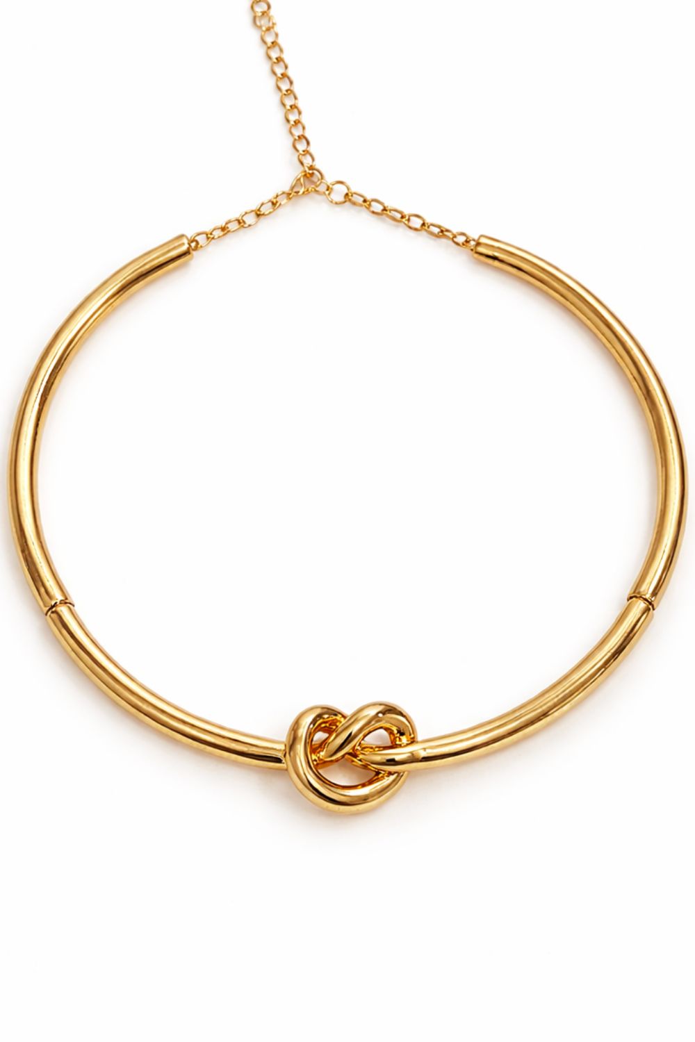 The Veloura Knot | 18K Gold Modern Sculptural Knot Choker Necklace