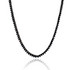 rhodium plated black zirconia Riviera necklace | Midnight Cathedral tennis necklace sleek luxury jewelry for women