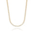 18K gold plated Riviera necklace with zirconia stones luxury tennis necklace for women elegant jewelry